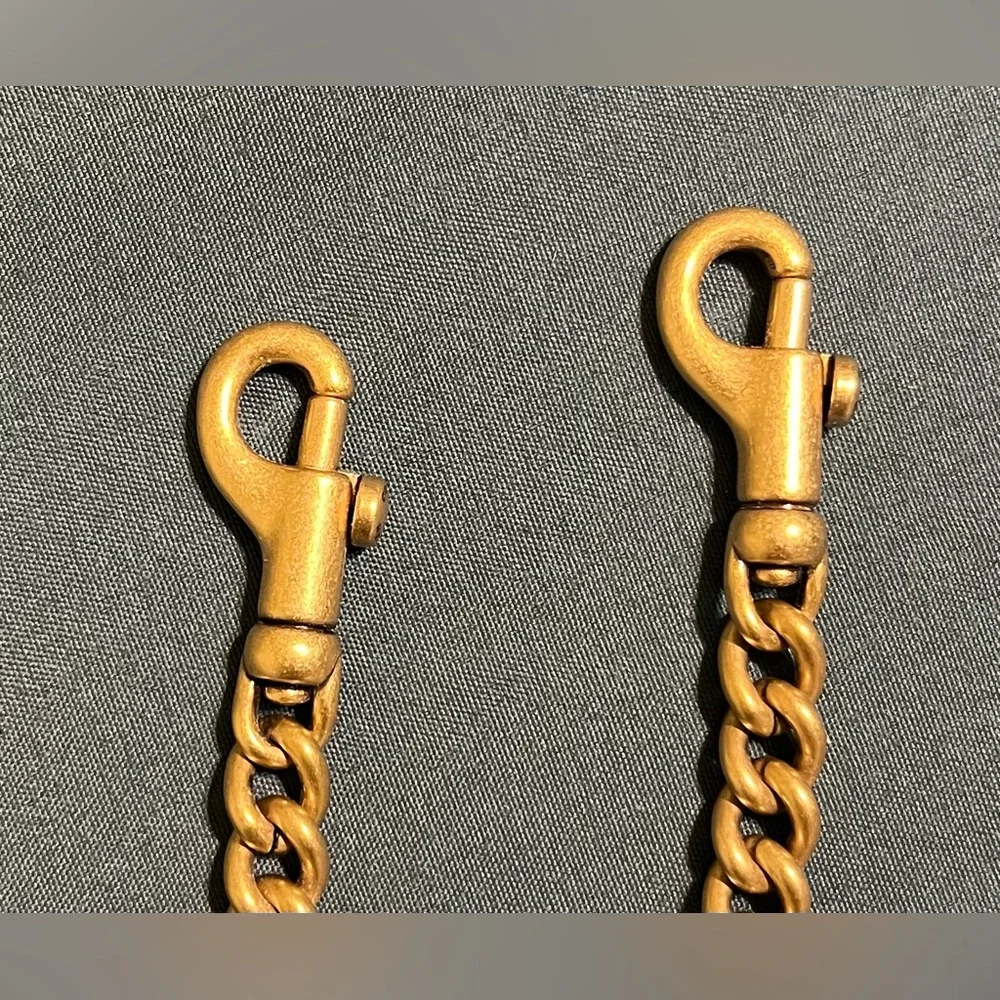 Coach Brass Chain Strap!